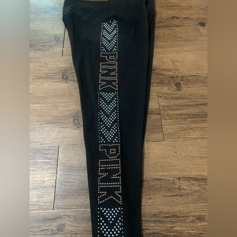 PINK VS STUD BLING LEGGINGS L - Picture 5 of 5